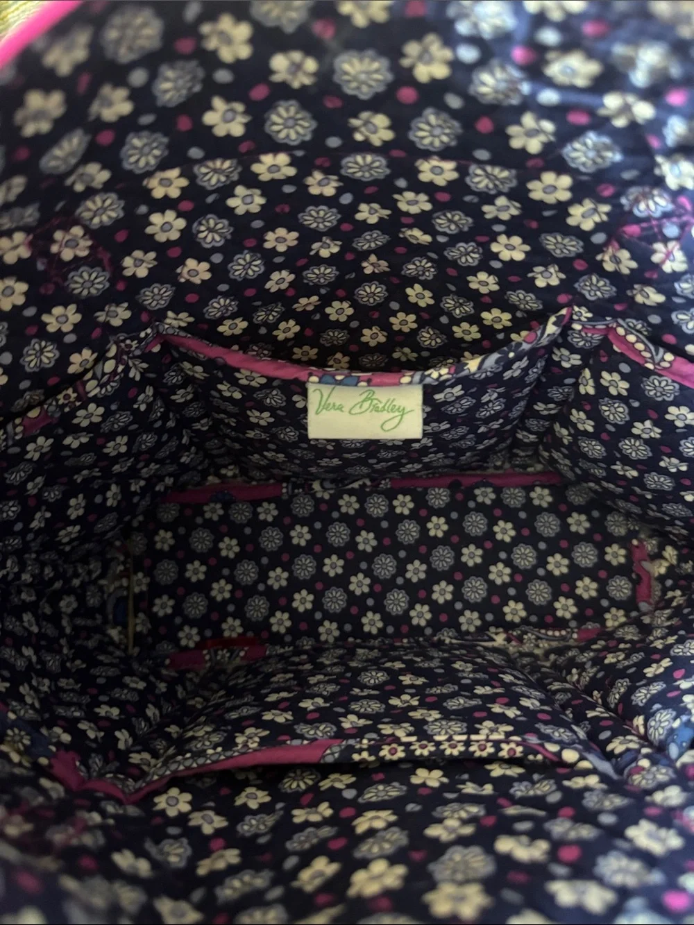 Vera Bradley Purple Paisley Quilted Tote